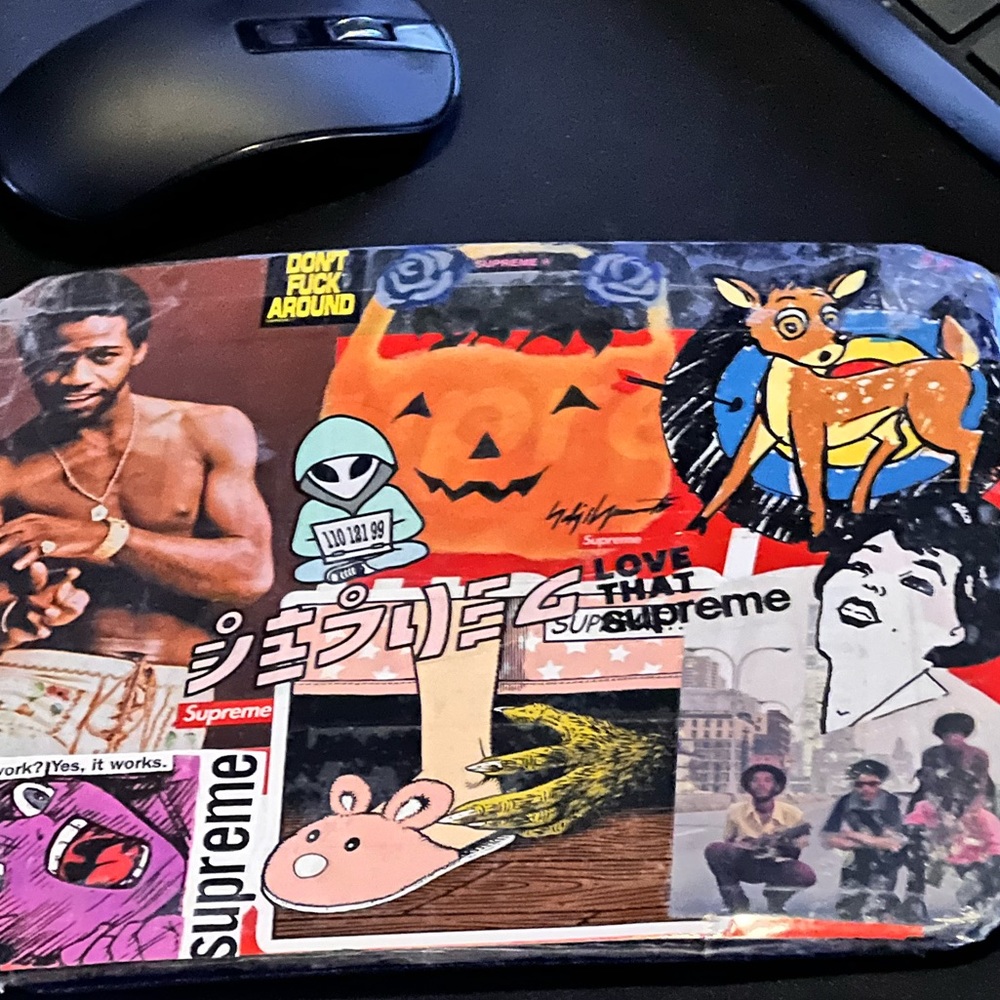 Supreme rare Stcker
 Customized mousepad for office
